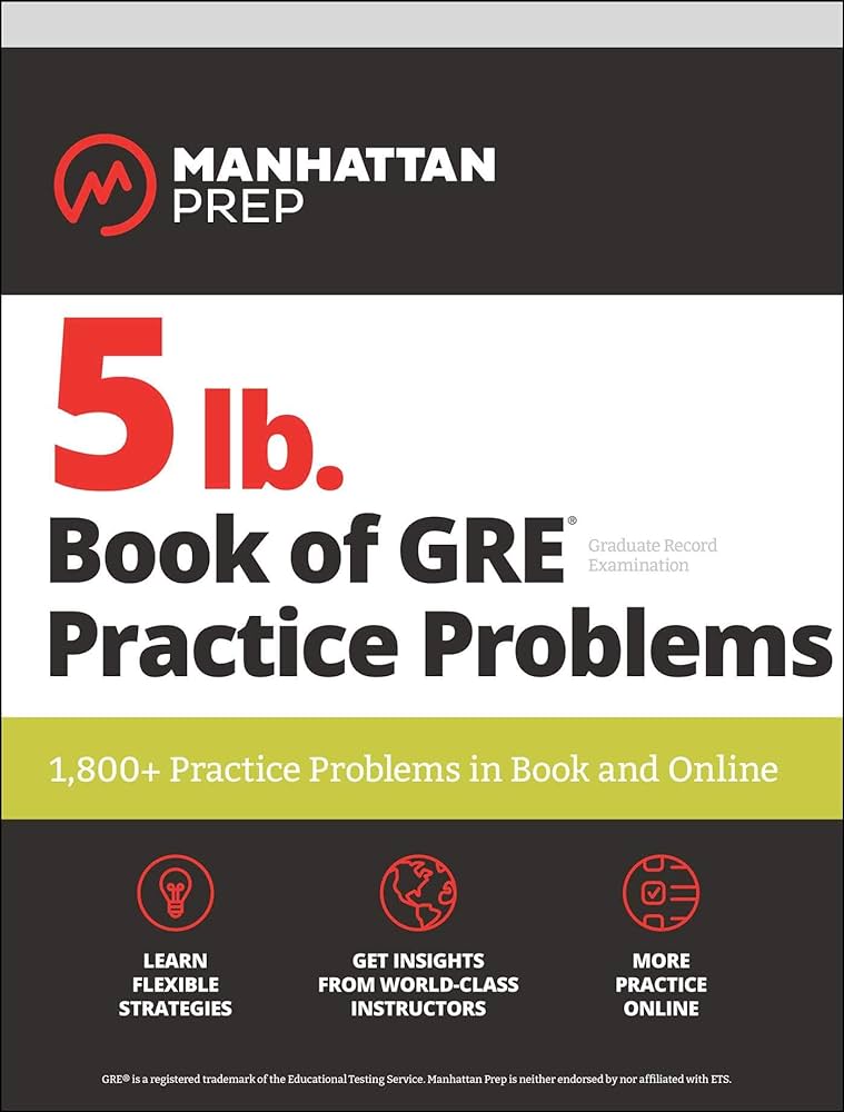 تصویر کتاب Manhattan 5 lb. Book of GRE Practice Problems